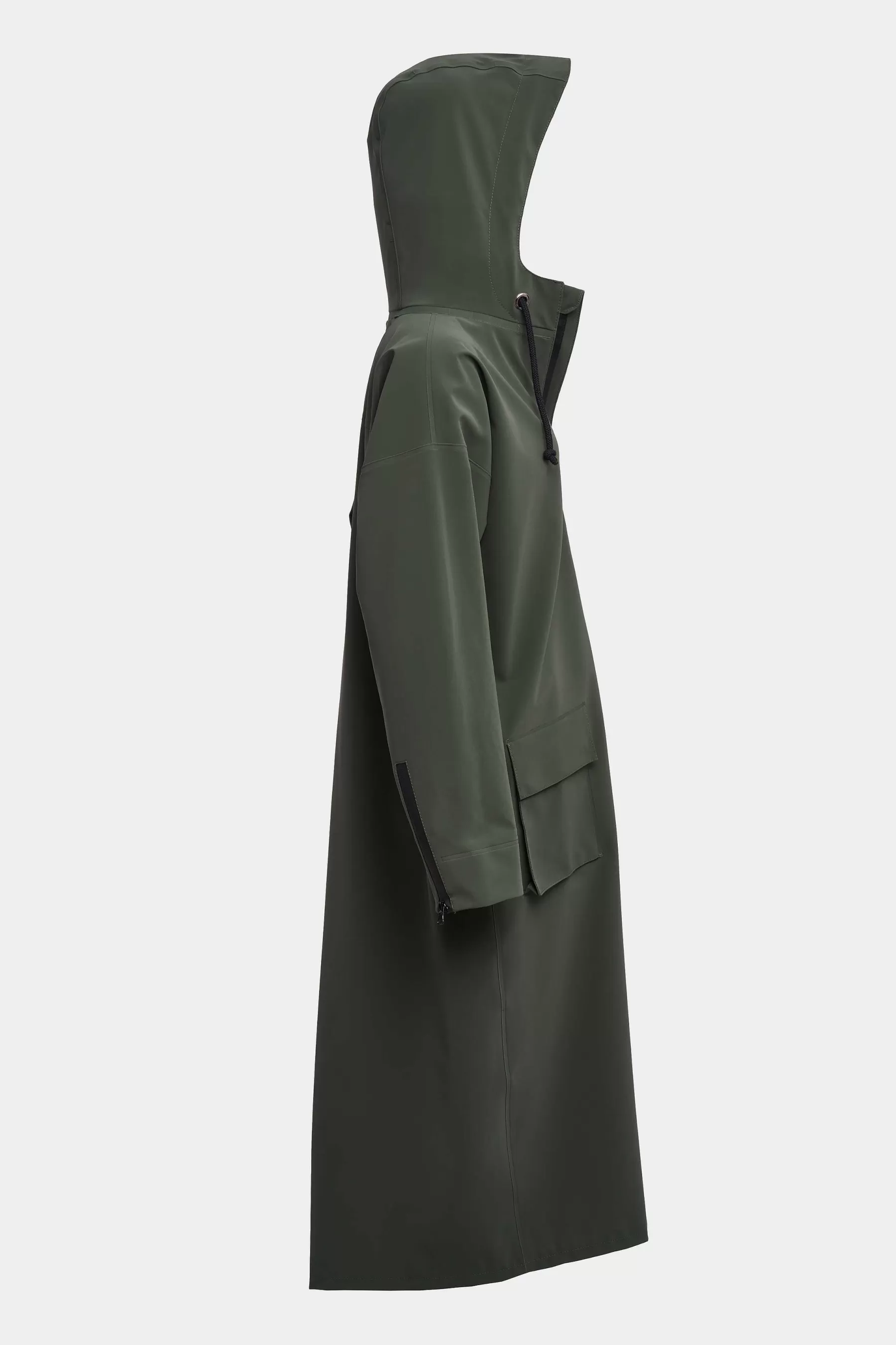 Women's Sale-STUTTERHEIM Sandviken Long Matte Zip Raincoat