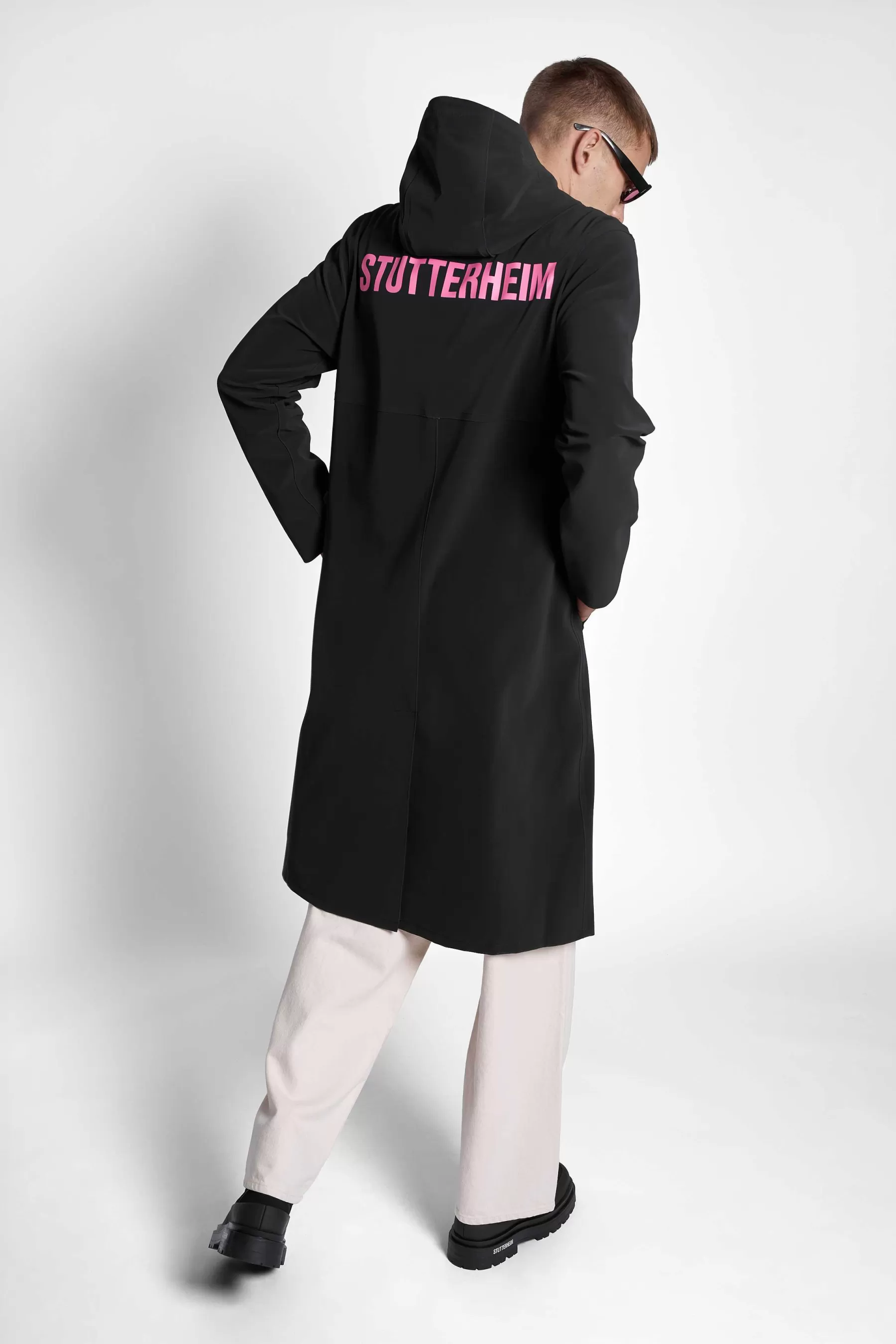 Men's Sale-STUTTERHEIM Stockholm Long Matte Print Raincoat